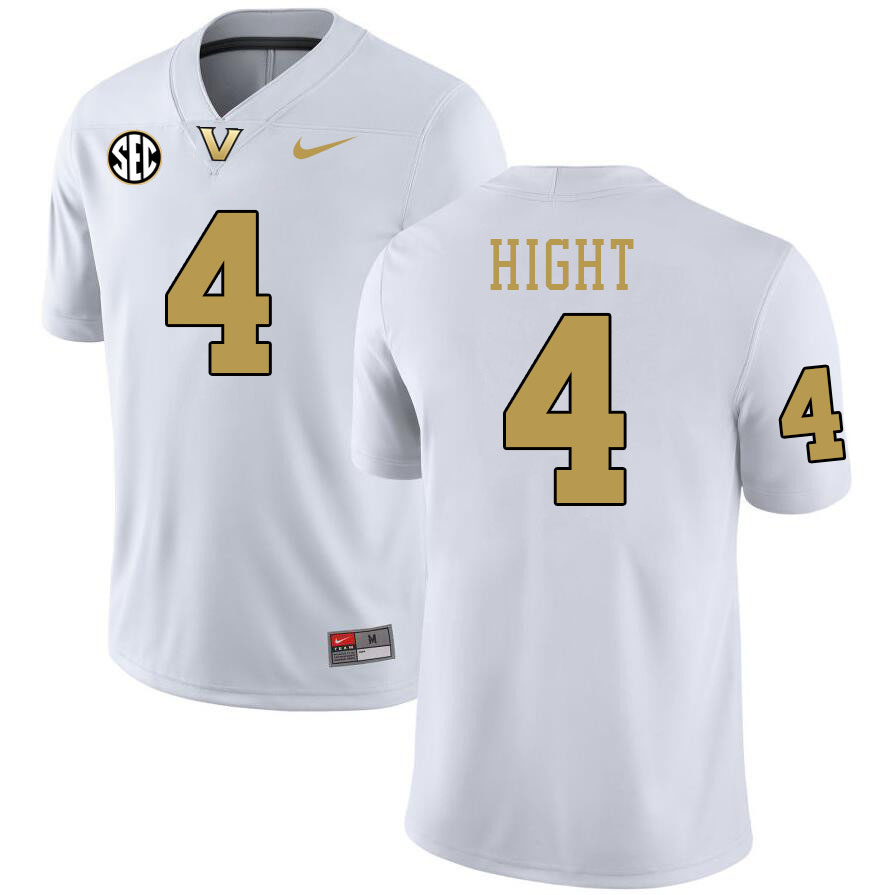 Martel Hight Jersey, Vanderbilt Commodores #4 Martel Hight Football Jersey, Uniforms-Alternate White Martel Hight Jersey, Vanderbilt Commodores #4 Martel Hight Football Jersey, Uniforms-Alternate White